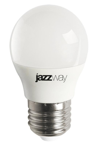 Лампа светодиодная PLED-LX 8Вт G45 шар 5000К холод. бел. E27 JazzWay 5028685 фото 2