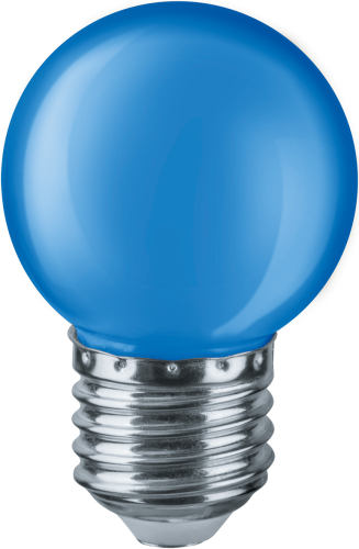 Лампа светодиодная Navigator 71 829 NLL-G45-1-230-B-E27 1W синий