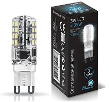 Светодиодная лампа GAUSS 107709203 G9 3W(35W) 4100K 220V капсульная
