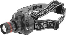 Фонарь Navigator 94 950 NPT-H03-3AAA налобн. 3 реж.,фокус, 1LEDx1Вт, блист.