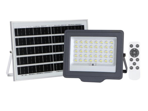 Прожектор светодиодный PFL SOLAR 100 6500К IP65 (в компл. с солнечной панелью и пультом) JazzWay 5044418 фото 2
