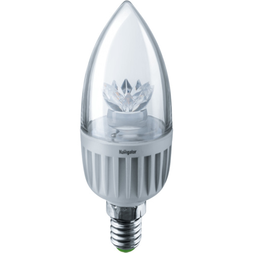 Лампа светодиодная Navigator 71 854 NLL-C37-7-230-2.7K-E14-CL 7W 2700K свеча прозр фото 2