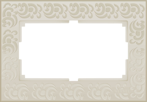 Рамка для двойной розетки WERKEL WL05-Frame-01-DBL-ivory слоновая кость a033484