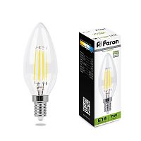 Лампа светодиодная FERON 25871 LB-166 E14 7Вт 4000K 230В Filament диммируемая