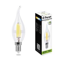 Лампа светодиодная FERON 25873 LB-167 E14 7Вт 4000K 230В Filament диммируемая
