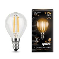 Лампа светодиодная GAUSS 105801111 E14 11Вт 2700K Filament