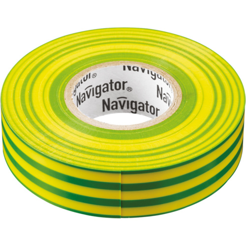 Изолента Navigator 71 234 NIT-B15-10/YG жёлто-зелёная фото 2