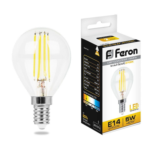 Лампа светодиодная Feron 25578 LB-61 5Вт E14 2700K 230В