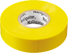 Изолента Navigator 71 105 NIT-B15-20/Y жёлтая