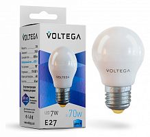 Лампа светодиодная Voltega 7053 Simple VG2-G45E27cold7W E27 7Вт 4000K