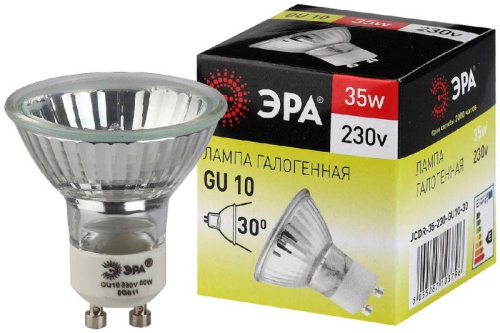 Лампа галогенная GU10-JCDR (MR16) -35W-230V ЭРА C0027385 фото 2