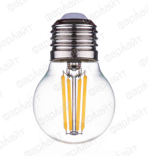 Лампа светодиодная нитевидная прозрачная шар G45 7Вт 4000К Е27 Фарлайт FAR000034