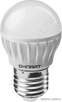 Лампа светодиодная ОНЛАЙТ 71 627 ОLL-G45-8-230-4K-E27-FR 8W 4000K шарик