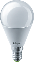 Лампа светодиодная Navigator 61 334 NLL-G45-8.5-230-4K-E14 8.5W 4000K шарик