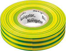 Изолента Navigator 71 234 NIT-B15-10/YG жёлто-зелёная