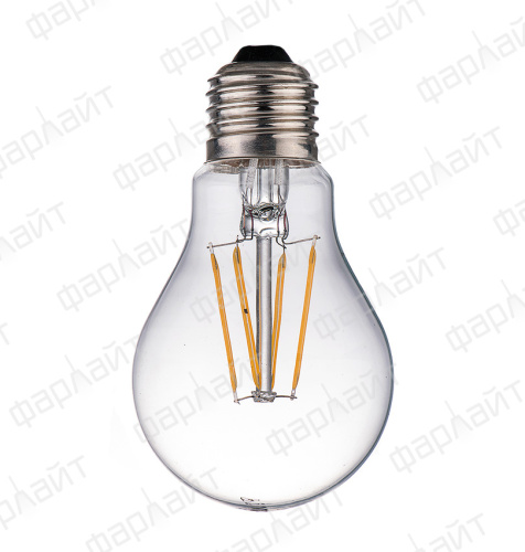 Лампа светодиодная нитевидная прозрачная груша А60 9Вт 4000К Е27 Фарлайт FAR000040