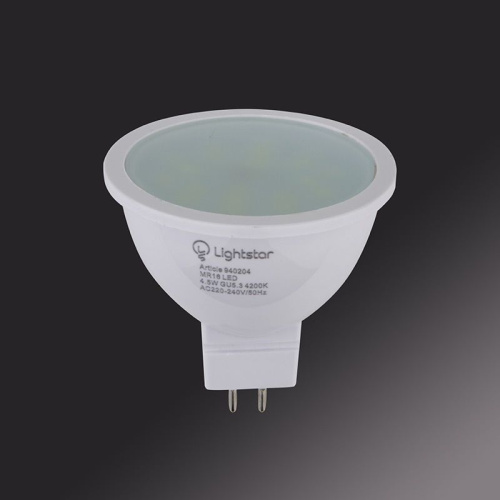 Лампа светодиодная Lightstar 940202 GU5.3-4,5W(45W)-2800K-220V-MR16