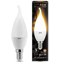 Лампа светодиодная Gauss 104101110 LED Candle tailed E14 9.5W 3000K 150-265V