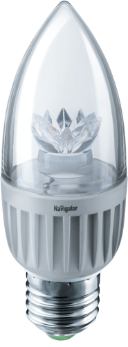 Лампа светодиодная Navigator 71 851 NLL-C37-7-230-4K-E27-CL 7W 4000K свеча прозр