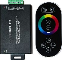 Контроллер для светодиодной ленты с ПДУ Feron 21557 LD55 18А 12-24V черный