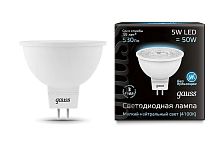 Светодиодная лампа GAUSS 101505205 GU5.3 MR16 5W(50W) 4100K AC220-240V