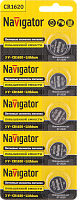 Элемент питания Navigator 94 780 NBT-CR1620-BP5 (цена за шт)