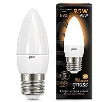 Лампа светодиодная Gauss 103102110 LED Candle E27 9.5W 3000К 150-265V