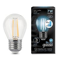 Светодиодная лампа GAUSS 105802207-S Filament step dimmable E27 7Вт 4100K 580Лм 185-265V