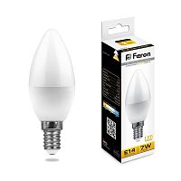 Лампа светодиодная FERON 25475 LB-97 E14 7Вт 2700K 230В