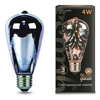 Светодиодная лампа GAUSS 147802404 3D-Butterfly E27 4Вт RGB 185-265V ST64