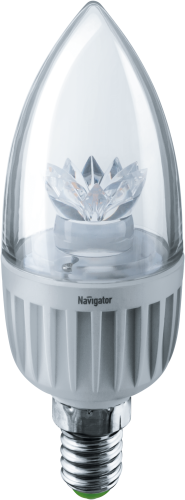Лампа светодиодная Navigator 71 854 NLL-C37-7-230-2.7K-E14-CL 7W 2700K свеча прозр