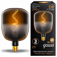 Лампа светодиодная Gauss 1008802105 Filament Black-Clear 5W E27 1800K E27 5Вт 1800K