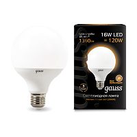 Лампа светодиодная Gauss 105102116 LED G95 E27 16W 3000K 150-265V