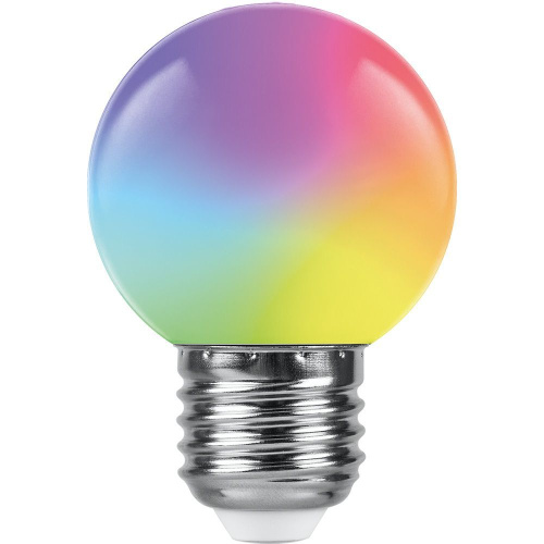 Лампа светодиодная Feron 38116 LB-37 E27 1W RGB