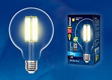 Лампа светодиодная Uniel  E27 15Вт 3000K LED-G95-15W/3000K/E27/CL PLS02WH картон
