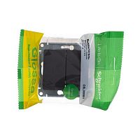 Выключатель 2-кл. СП Glossa 10А IP20 (сх. 5) 10AX механизм шоколад. SE GSL000851