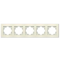 Рамка 5-м Афина универс. сл. кость (ivory) Universal A1042-I