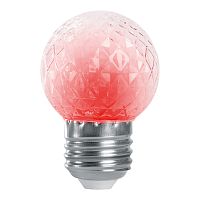 Лампа-строб Feron 38210 LB-377 E27 1W красный прозрачный