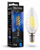 Лампа светодиодная Voltega 7028 Crystal VG10-CC1E14cold6W-F E14 6Вт 4000K