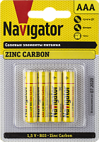 Элемент питания Navigator 94 767 NBT-NS-R03-BP4 (цена за блистер)