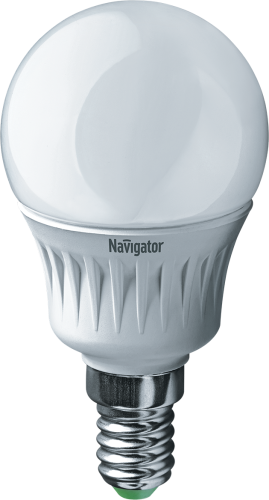 Лампа светодиодная Navigator 61 252 NLL-P-G45-5-230-6.5K-E14 шарик