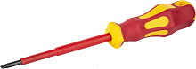 Диэлектрическая отвертка Navigator 71 948 NSD-1E-SL3x75 шлицевая, 1000 В