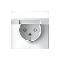 Розетка ArtGallery 16А IP20 с заземл. защ. шторки с крышкой механизм бел. SE GAL000146