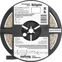 Светодиодная лента Navigator 71 762 NLS-3528СW60-4.8-IP20-12V (цена за бухту 5м)