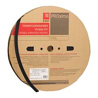 Трубка термоусадочная ТУТ нг 2/1 черн. (уп.200м) EKF tut-2-b