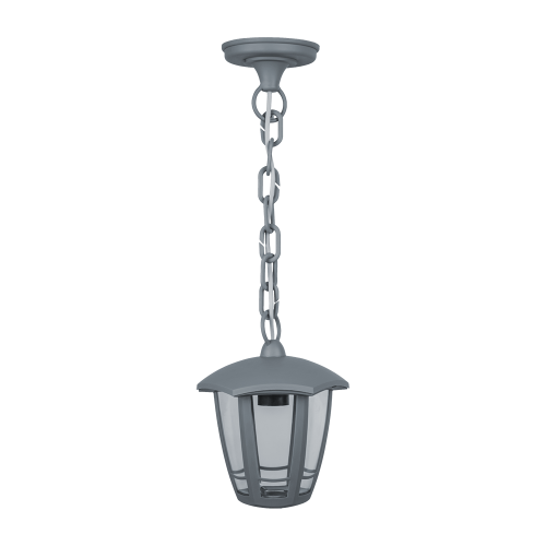 Уличный подвесной светильник Navigator 80 467 NOF-P09-GR-IP44-E27 (6 граней серый)