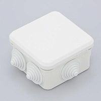 Коробка распределительная ОП 70х70х40мм 7 вводов IP55 бел. Ruvinil 67030Б