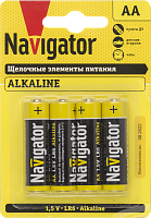 Элемент питания Navigator 61 463 NBT-NPE-LR6-BP4 (цена за блистер)