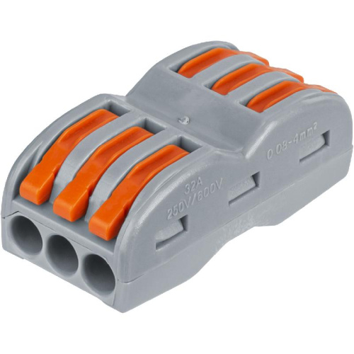 Клеммы монтажные проходные Navigator 14 220 NTC-R-3x3-6-50 проходные (50 шт/упак)
