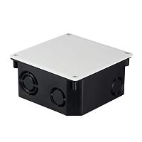 Коробка распаячная КМТ-010-006 для твердых стен с крышкой 110х110х50 полипропилен; винты IP20 син./бел. EKF plc-kmt-010-006